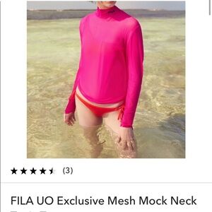 FILA sheer swim coverup